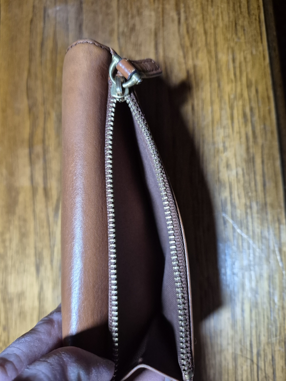 Fossil Women's Tan Leather Wallet Clutch - Picture 5 of 5